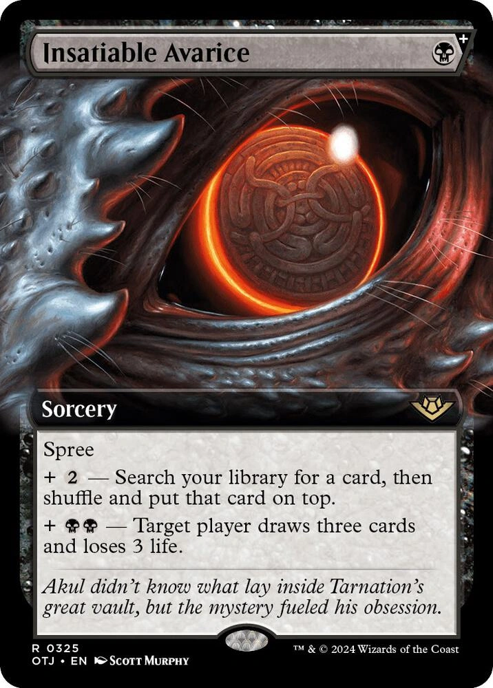 Insatiable Avarice (Extended Art) Foil