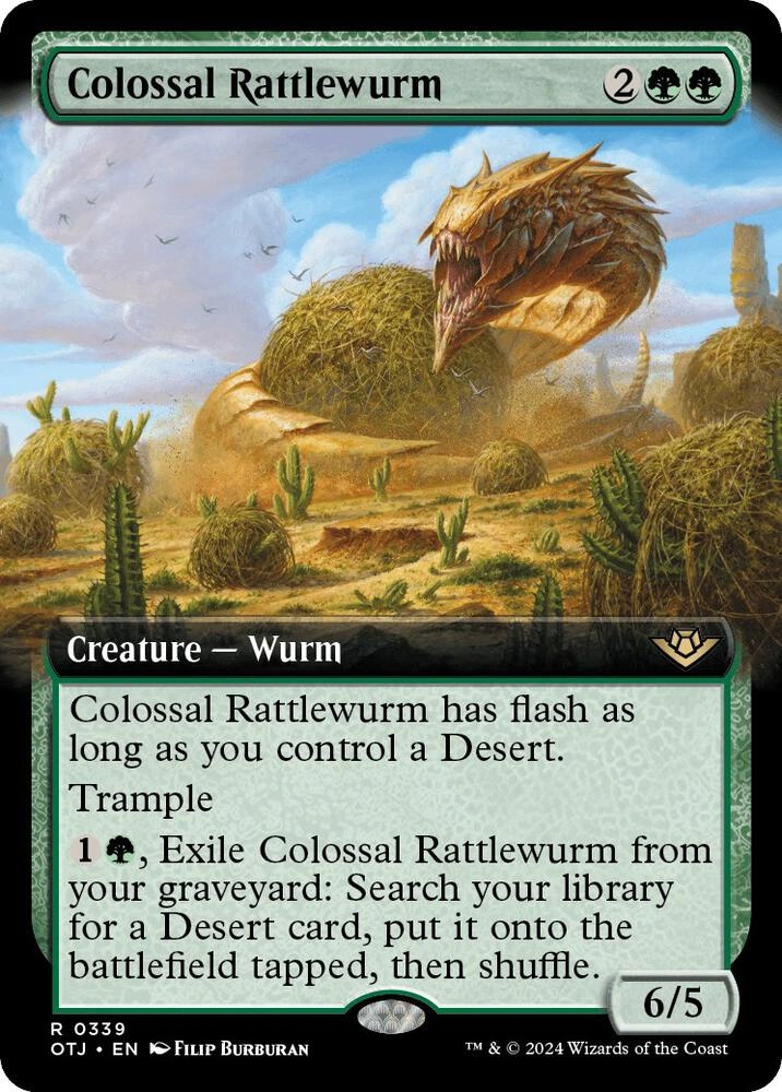 Colossal Rattlewurm (Extended Art) Foil