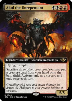 Akul the Unrepentant (Extended Art) Foil 346