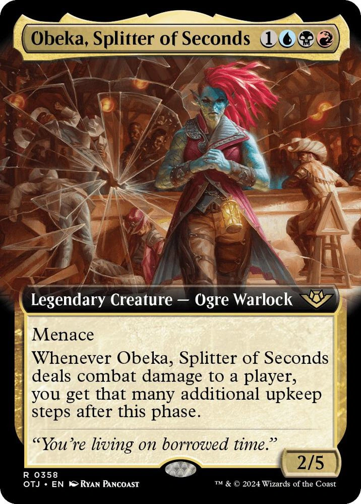 Obeka, Splitter of Seconds (Extended Art) Foil