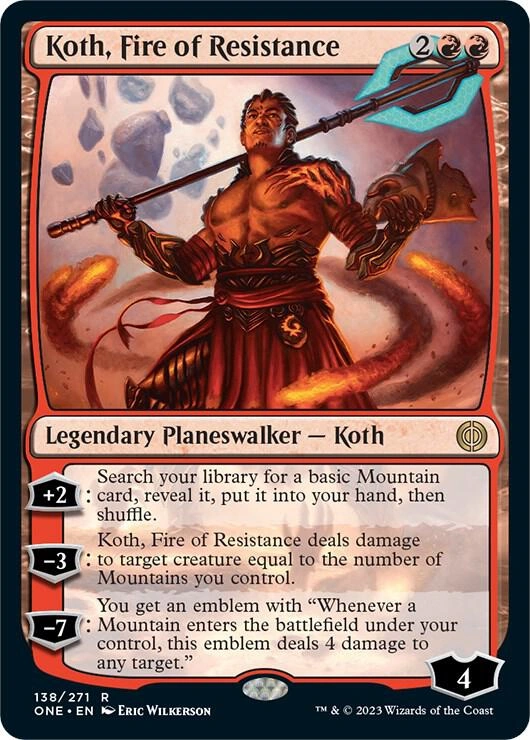 Koth, Fire of Resistance Foil