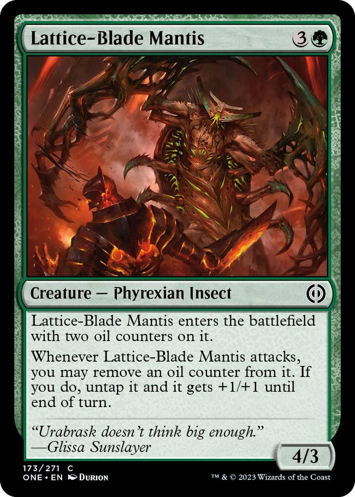 Lattice-Blade Mantis Foil
