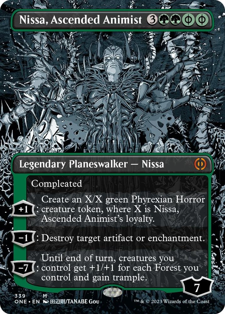 Nissa, Ascended Animist (Borderless) Foil