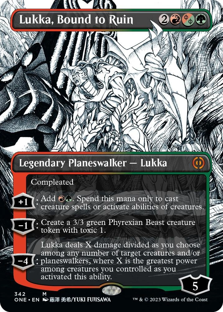 Lukka, Bound to Ruin (Borderless) Foil