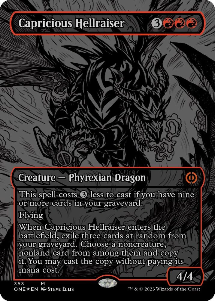 Capricious Hellraiser (Oil Slick Raised Foil)