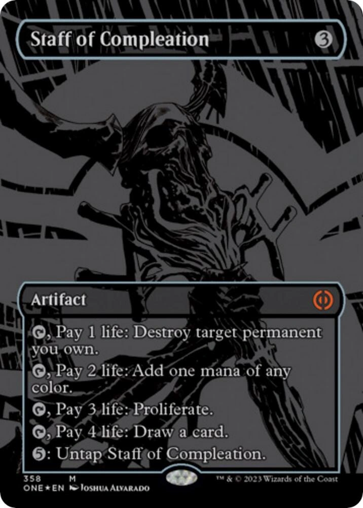 Staff of Compleation (Oil Slick Raised Foil)