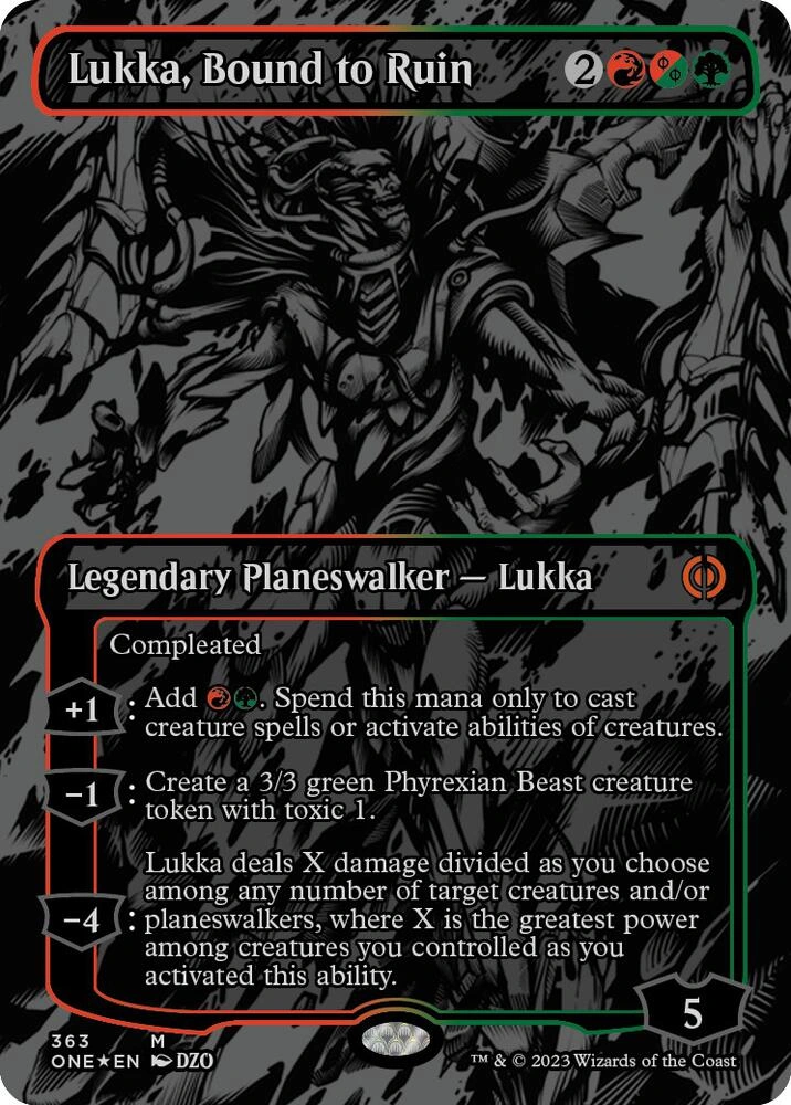 Lukka, Bound to Ruin (Oil Slick Raised Foil)