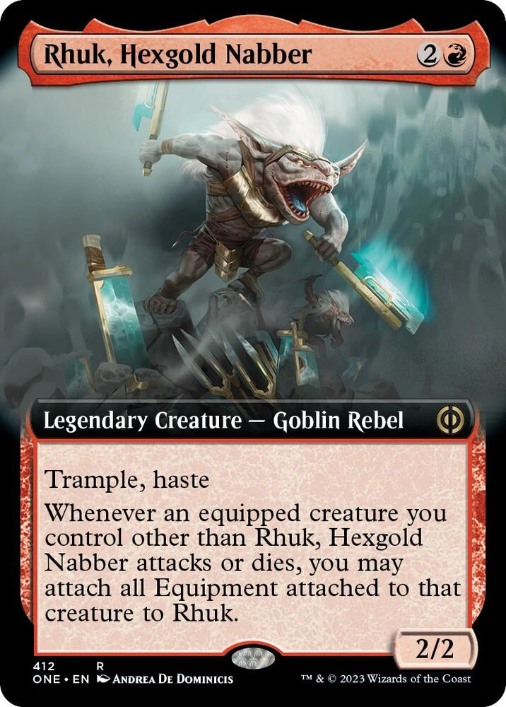 Rhuk, Hexgold Nabber (Extended Art) Foil