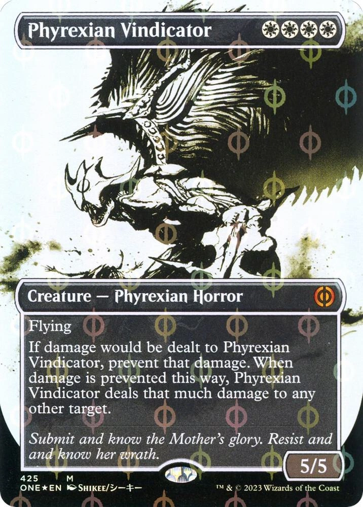 Phyrexian Vindicator (Showcase) (Step-and-Compleat Foil)