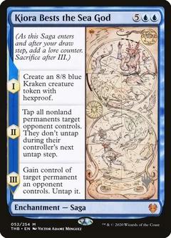 Kiora Bests the Sea God Foil 52