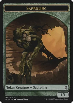 Saproling // Wurm Double-Sided Token 7 // 8