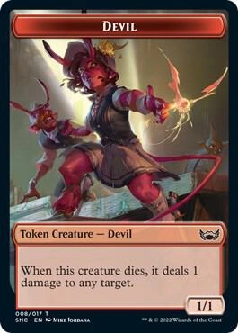 Devil // Wizard Double-Sided Token Foil