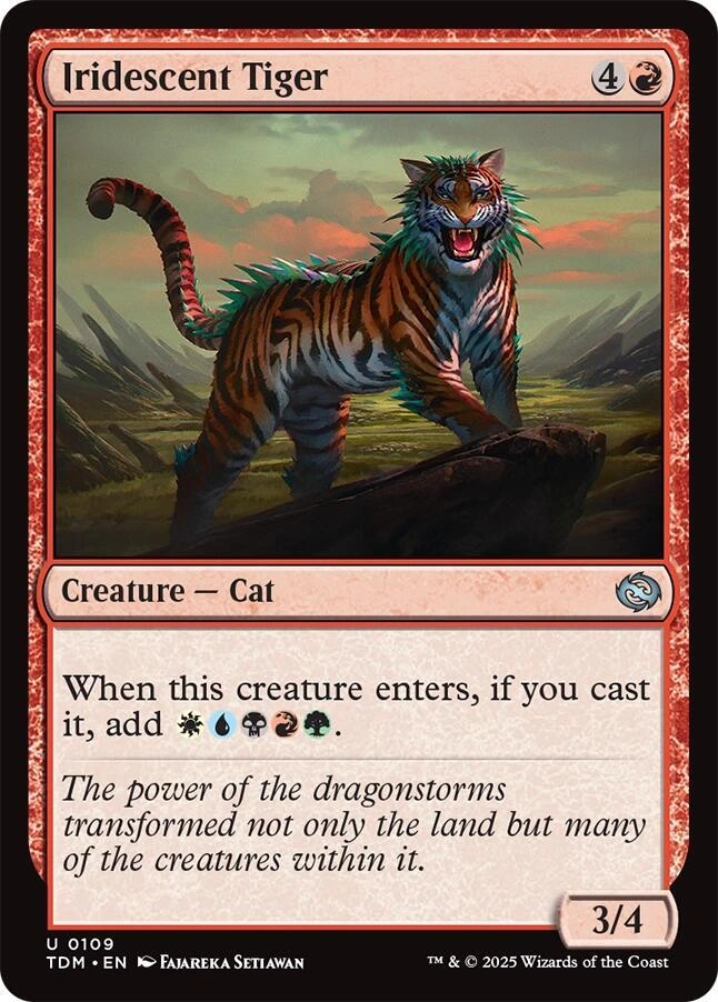 Iridescent Tiger Foil
