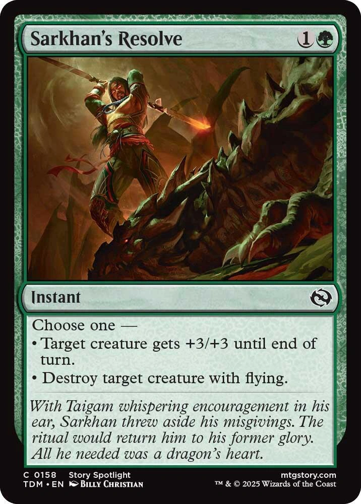 Sarkhan's Resolve Foil