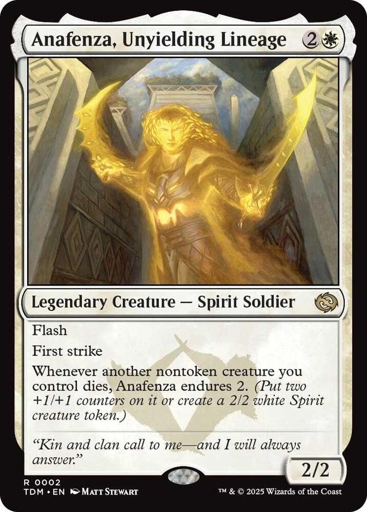 Anafenza, Unyielding Lineage