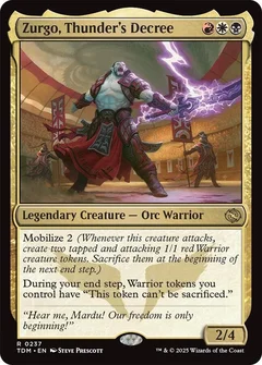 Zurgo, Thunder's Decree Foil 237