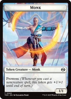 Monk // Treasure Double-Sided Token 3 // 16