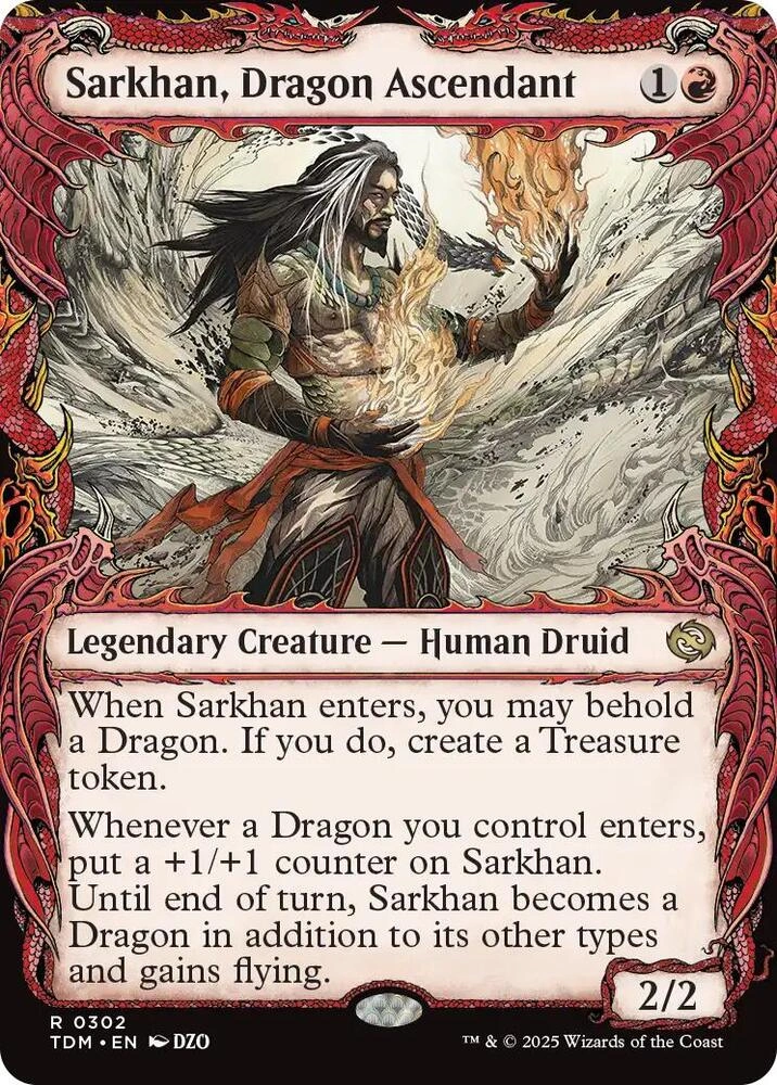 Sarkhan, Dragon Ascendant (0302) (Showcase) Foil