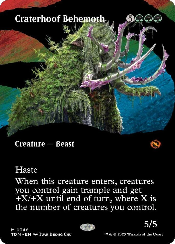 Craterhoof Behemoth (Borderless) Foil
