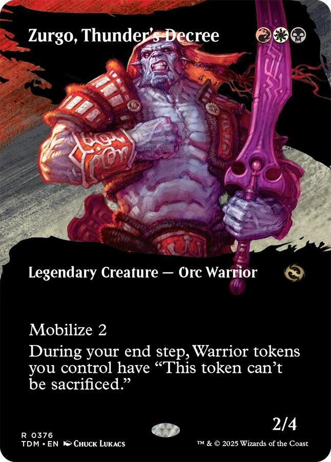 Zurgo, Thunder's Decree (Borderless) Foil