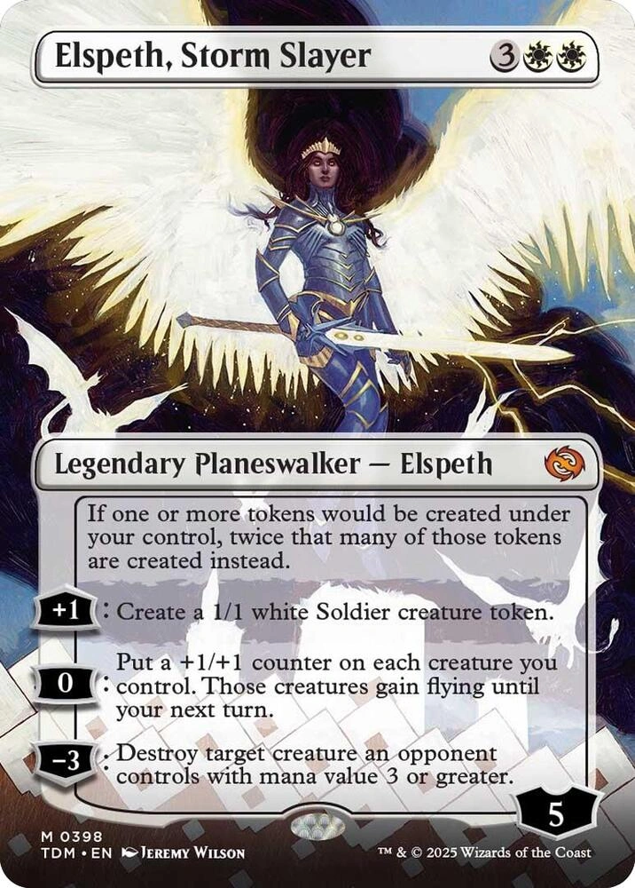 Elspeth, Storm Slayer (Borderless) Foil