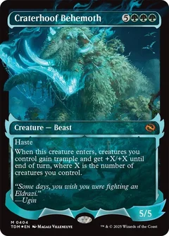 Craterhoof Behemoth (Showcase) Foil 404