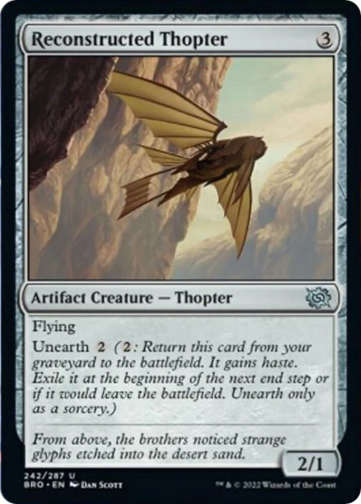 Reconstructed Thopter Foil