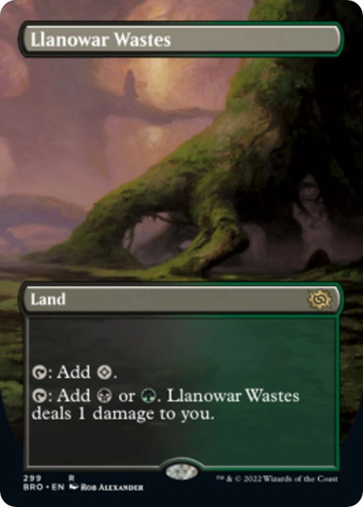 Llanowar Wastes (Borderless) Foil