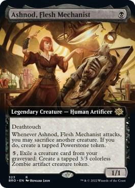 Ashnod, Flesh Mechanist (Extended Art) Foil