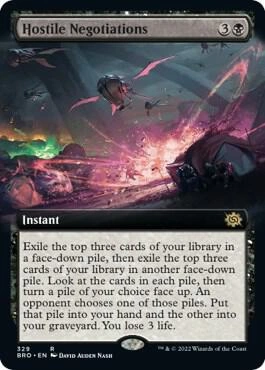 Hostile Negotiations (Extended Art) Foil