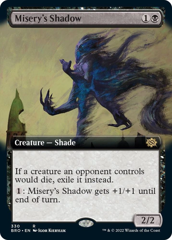 Misery's Shadow (Extended Art) Foil