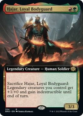 Hajar, Loyal Bodyguard (Extended Art) Foil