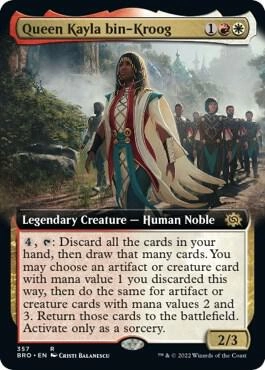 Queen Kayla bin-Kroog (Extended Art) Foil