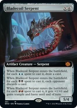 Bladecoil Serpent (Extended Art) Foil