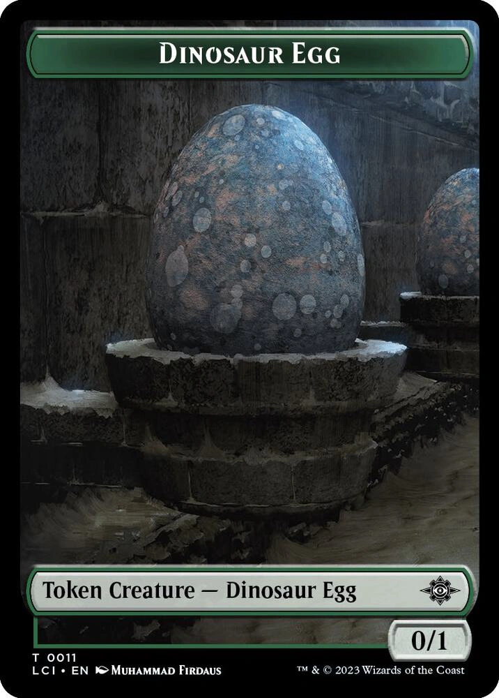 Dinosaur Egg // Dinosaur (0010) Double-Sided Token