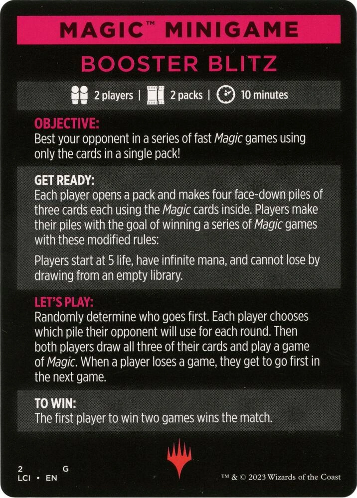Magic Minigame: Booster Blitz