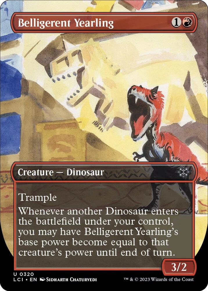 Belligerent Yearling (Borderless) Foil