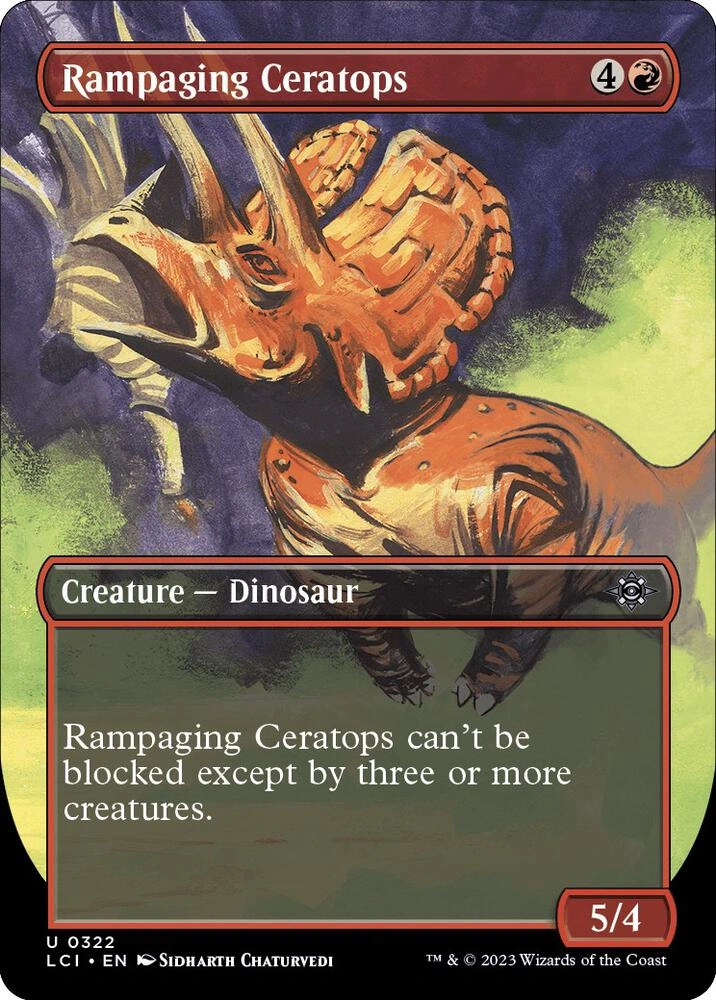 Rampaging Ceratops (Borderless) Foil