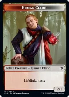 Human Cleric // Food (016) Double-Sided Token Foil 11 // 16