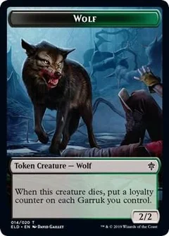 Wolf // Food (015) Double-Sided Token Foil 14 // 15