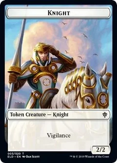 Knight // Food (016) Double-Sided Token Foil 3 // 16