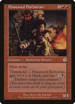 Possessed Barbarian Foil 111