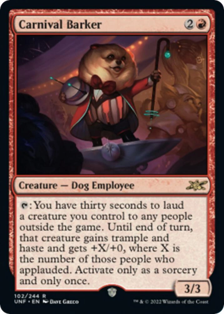 Carnival Barker Foil