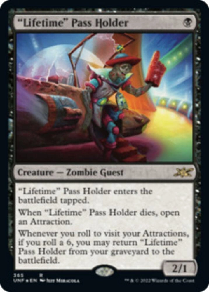 "Lifetime" Pass Holder Foil