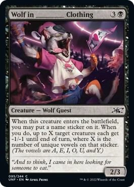 Wolf in _______ Clothing Foil