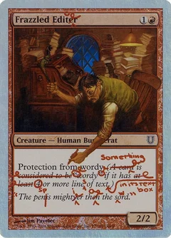 Frazzled Editor (Alternate Foil) 77