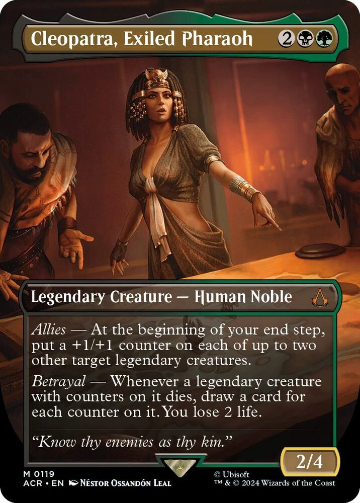 Cleopatra, Exiled Pharaoh (Borderless) Foil