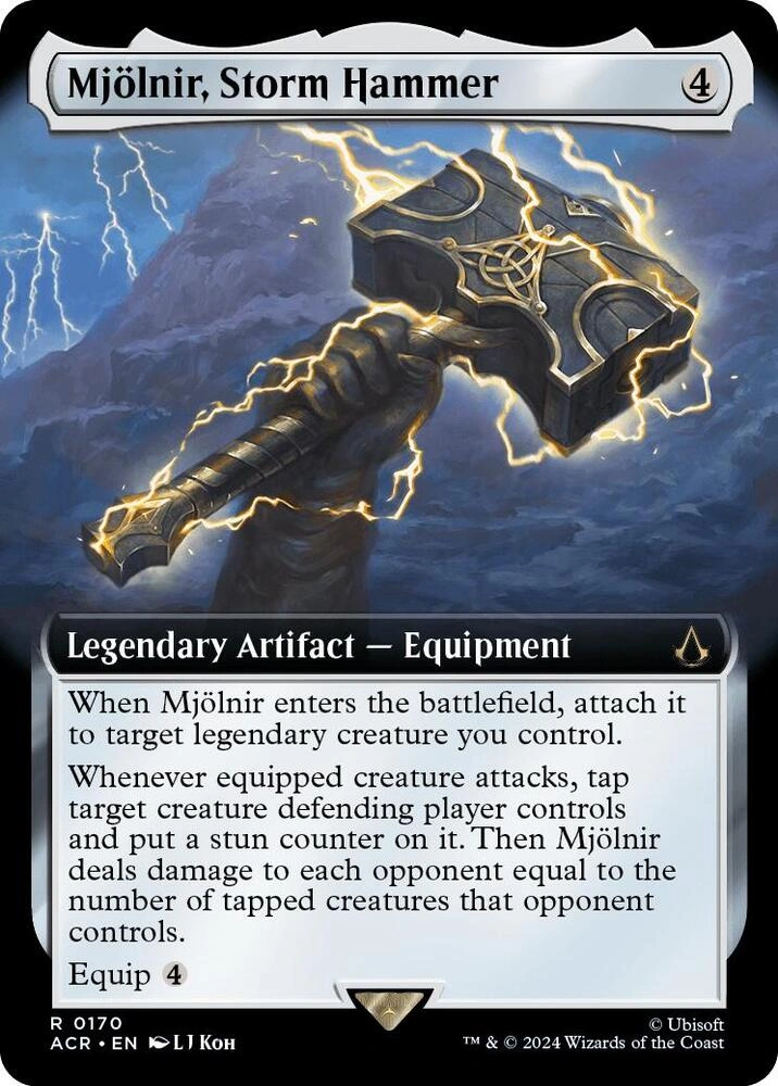 Mjolnir, Storm Hammer (Extended Art) Foil