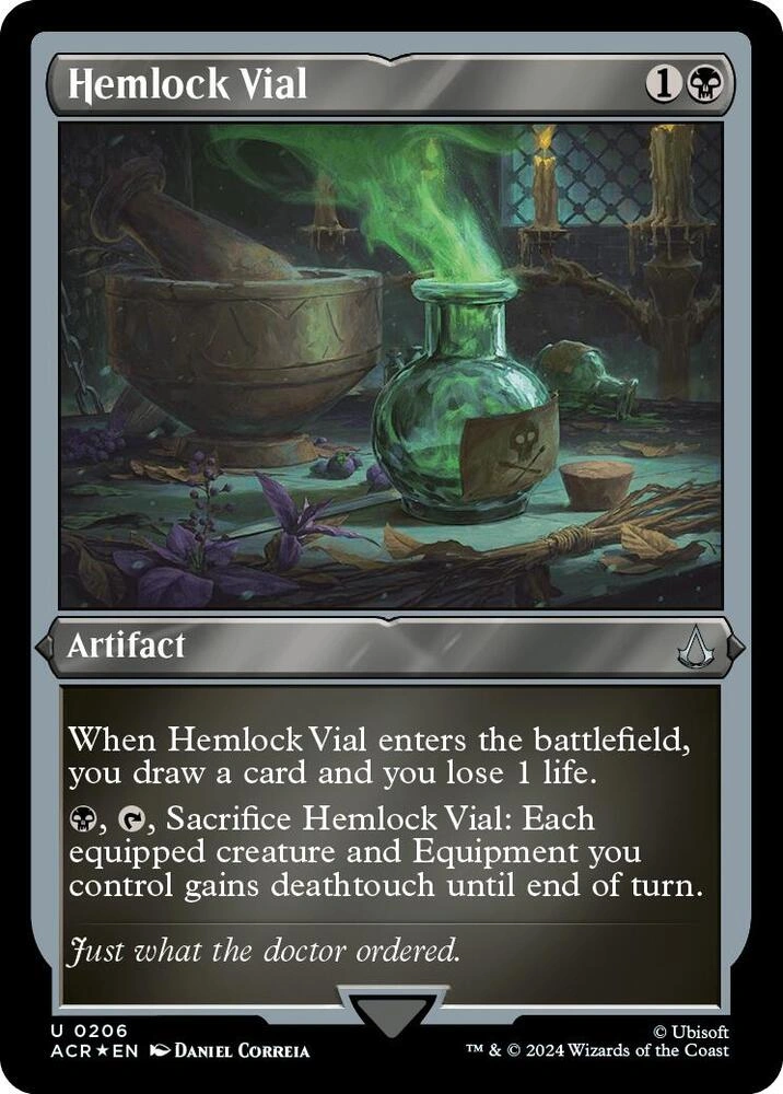 Hemlock Vial (Foil Etched)