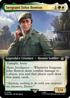 Sergeant John Benton (Extended Art) (Surge Foil) 1032